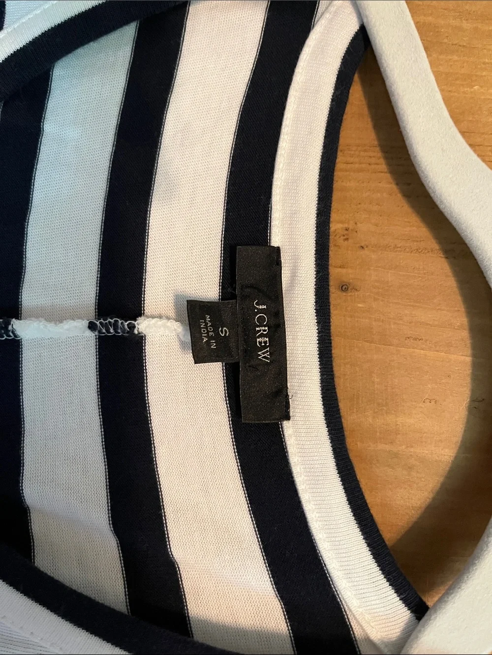 J. Crew Navy and White Striped Sleeveless Maxi Dress